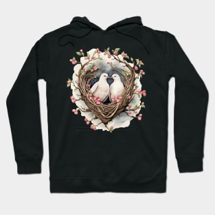 Two Doves in a Nest Hoodie